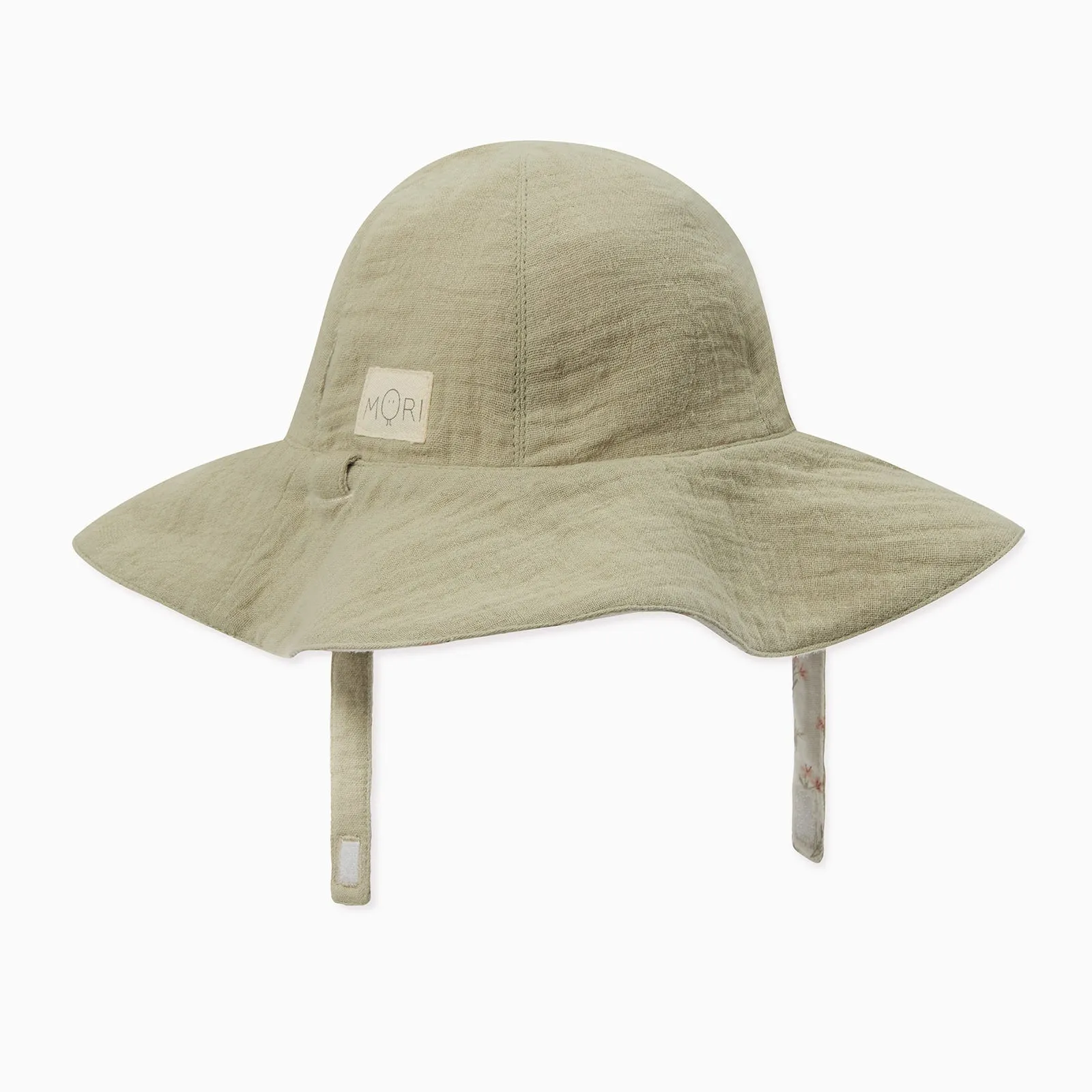 Floral Muslin Reversible Floppy Hat