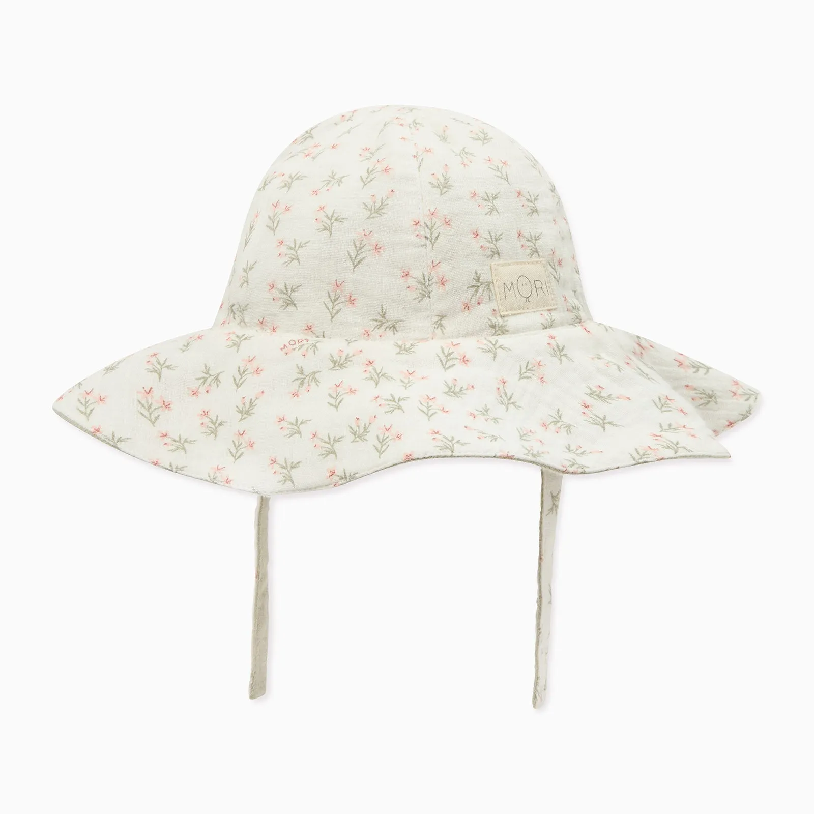 Floral Muslin Reversible Floppy Hat