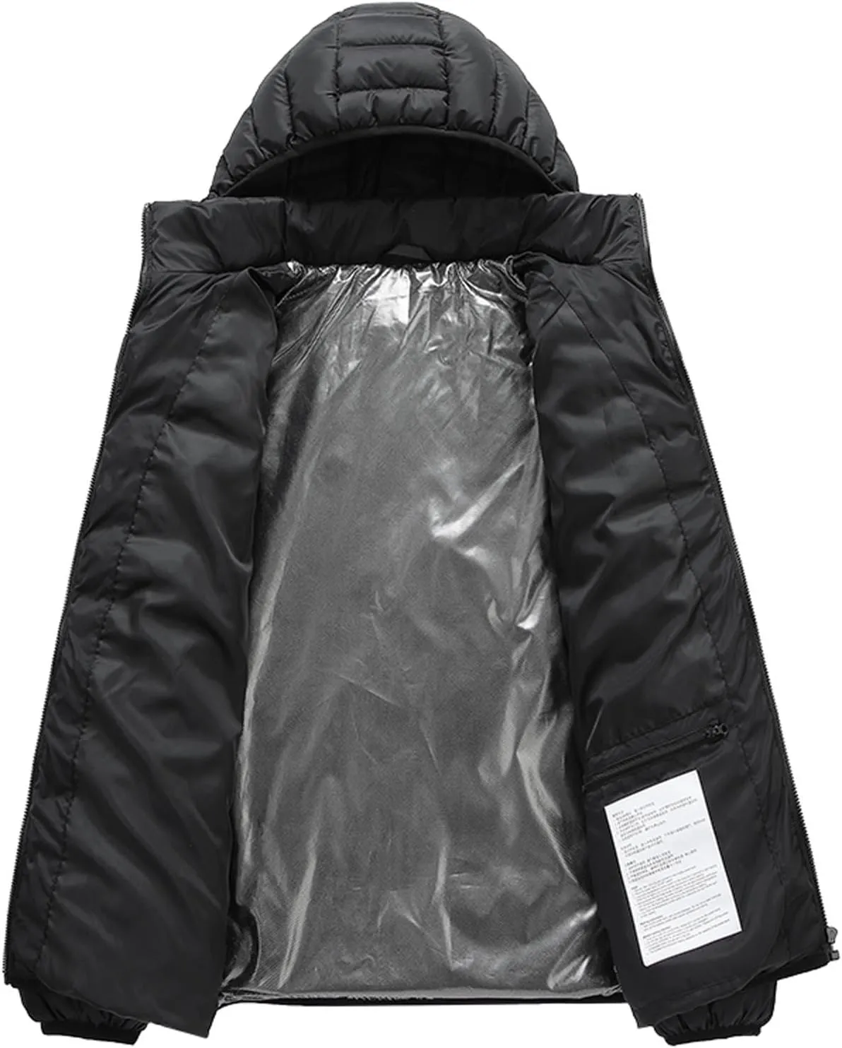 Heated Jacket for Men Women with Hood Winter Heated Hoodie Windproof Coat USB Charging Body Warmer 19 Zones Unisex