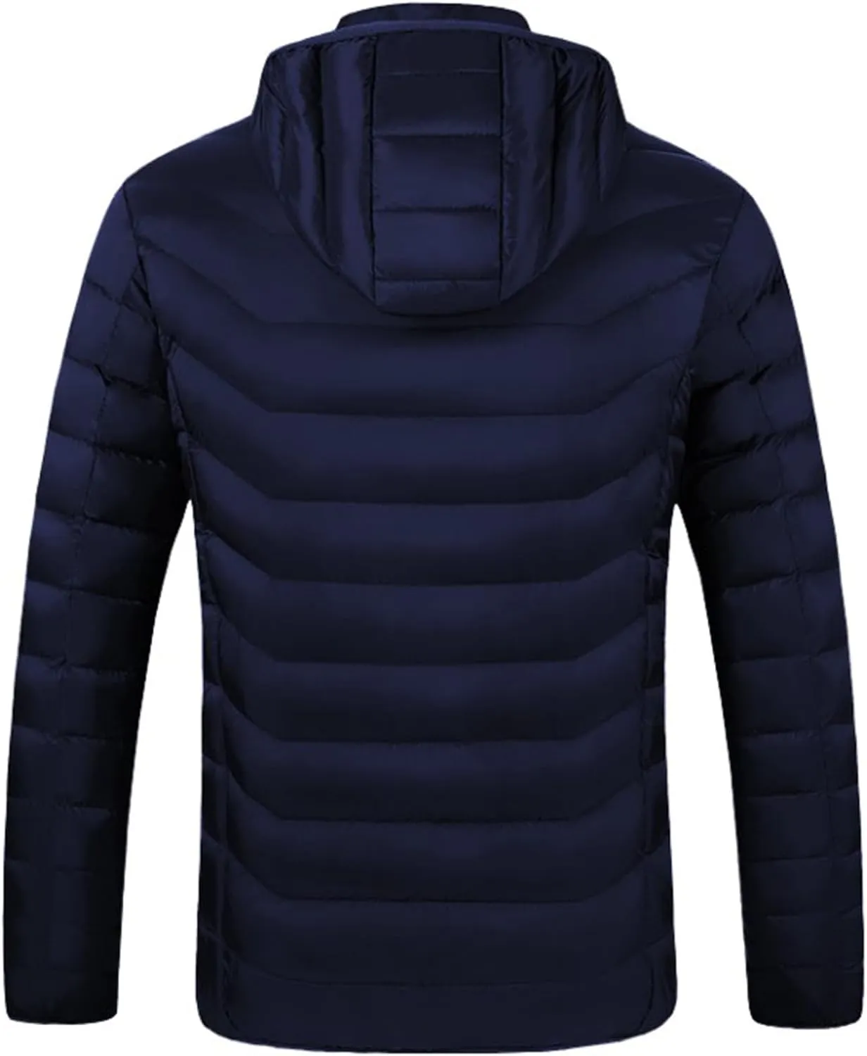 Heated Jacket for Men Women with Hood Winter Heated Hoodie Windproof Coat USB Charging Body Warmer 19 Zones Unisex