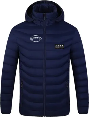 Heated Jacket for Men Women with Hood Winter Heated Hoodie Windproof Coat USB Charging Body Warmer 19 Zones Unisex