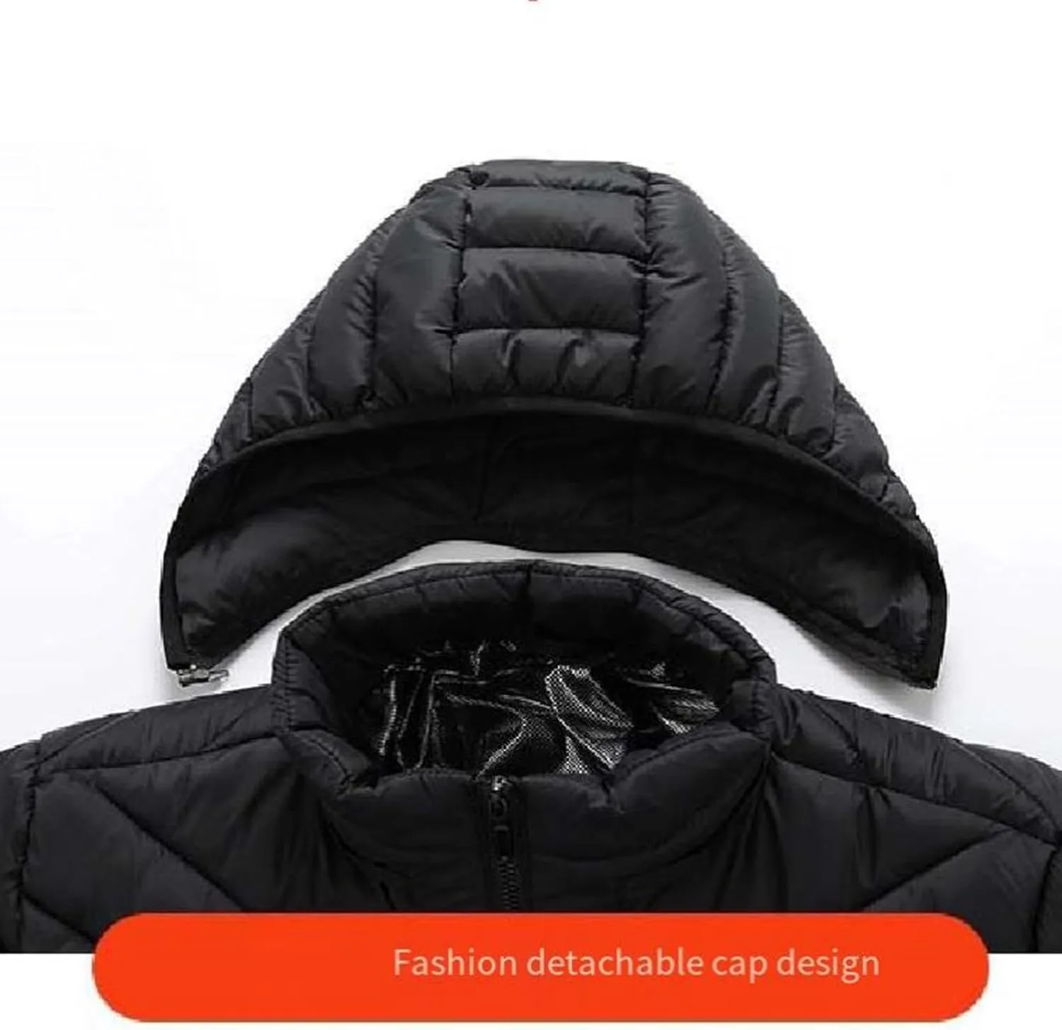 Heated Jacket for Men Women with Hood Winter Heated Hoodie Windproof Coat USB Charging Body Warmer 19 Zones Unisex