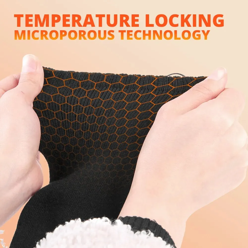 Heated Socks Winter Warm Snowmobile Skiing Heated Socks Rechargeable Outdoor Sport Thermal Heated Foot Warmer Ski Sports