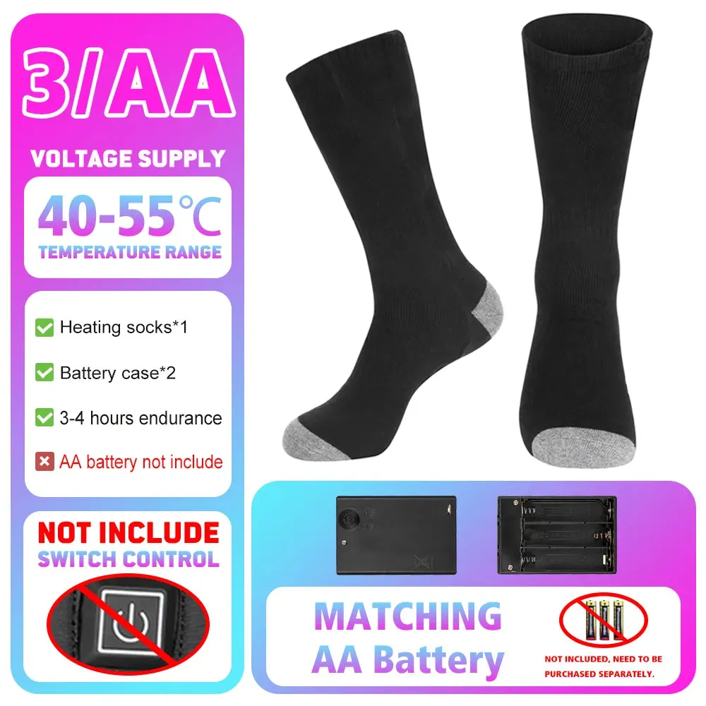 Heated Socks Winter Warm Snowmobile Skiing Heated Socks Rechargeable Outdoor Sport Thermal Heated Foot Warmer Ski Sports