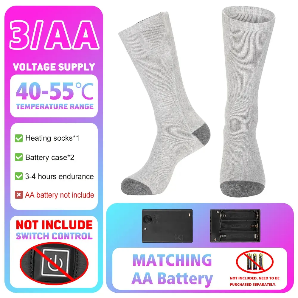 Heated Socks Winter Warm Snowmobile Skiing Heated Socks Rechargeable Outdoor Sport Thermal Heated Foot Warmer Ski Sports