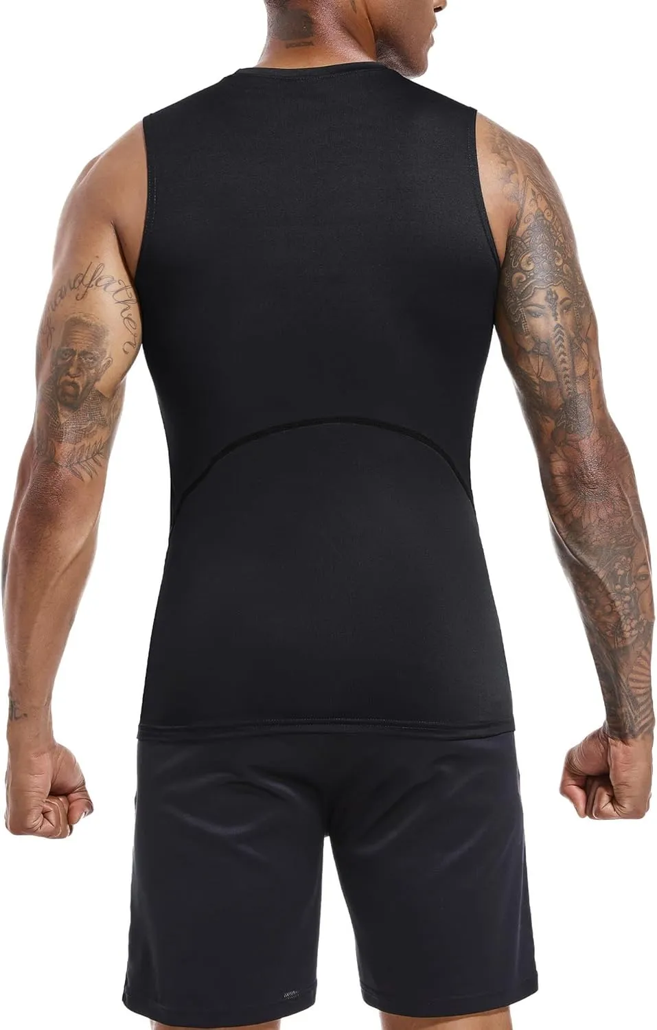 Holure Men's 5 Pack Compression Tank Tops Athletic Muscle Tee Fitness Bodybuilding Sleeveless T-Shirt