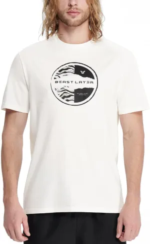 HUGE SPORTS Men's Logo Surf T-Shirt Short Sleeve Crew Neck Graphic Beach Surfing Cotton Tee