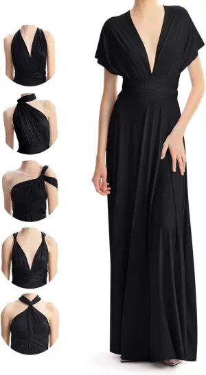 Infinity Dresses for Bridesmaids,Wedding Guest Dresses for Women,Plus Size Wrap Dress Long Maxi Convertible Multiway Dress