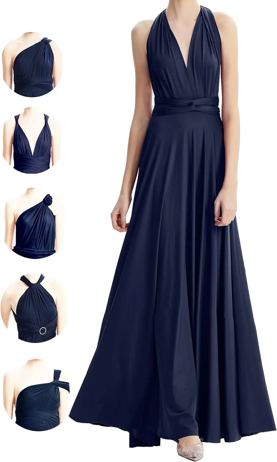Infinity Dresses for Bridesmaids,Wedding Guest Dresses for Women,Plus Size Wrap Dress Long Maxi Convertible Multiway Dress