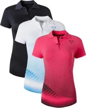 jeansian Women's 3 Packs Outdoor Sport Dry Fit Polo Tee Poloshirt Tshirt Golf TennisT-Shirt SWT251