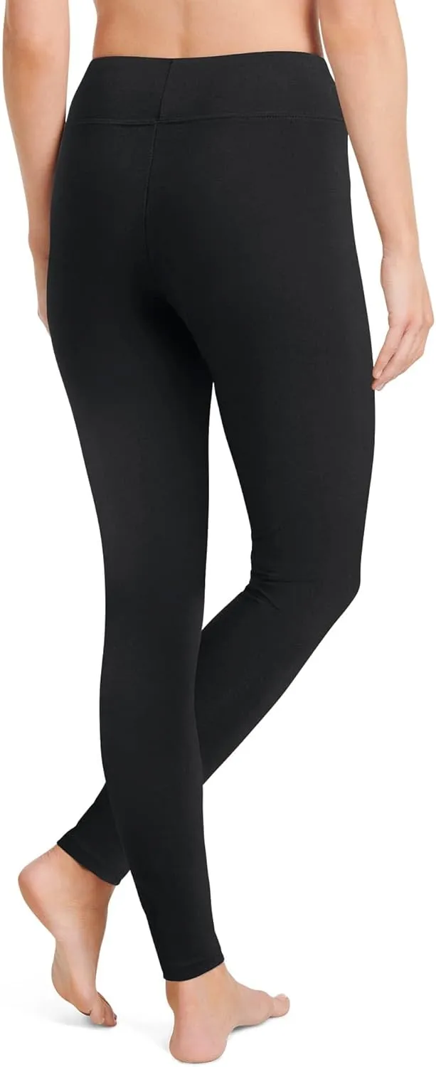 Jockey Women's Active Cotton Stretch Wide Waistband Ankle Leggings