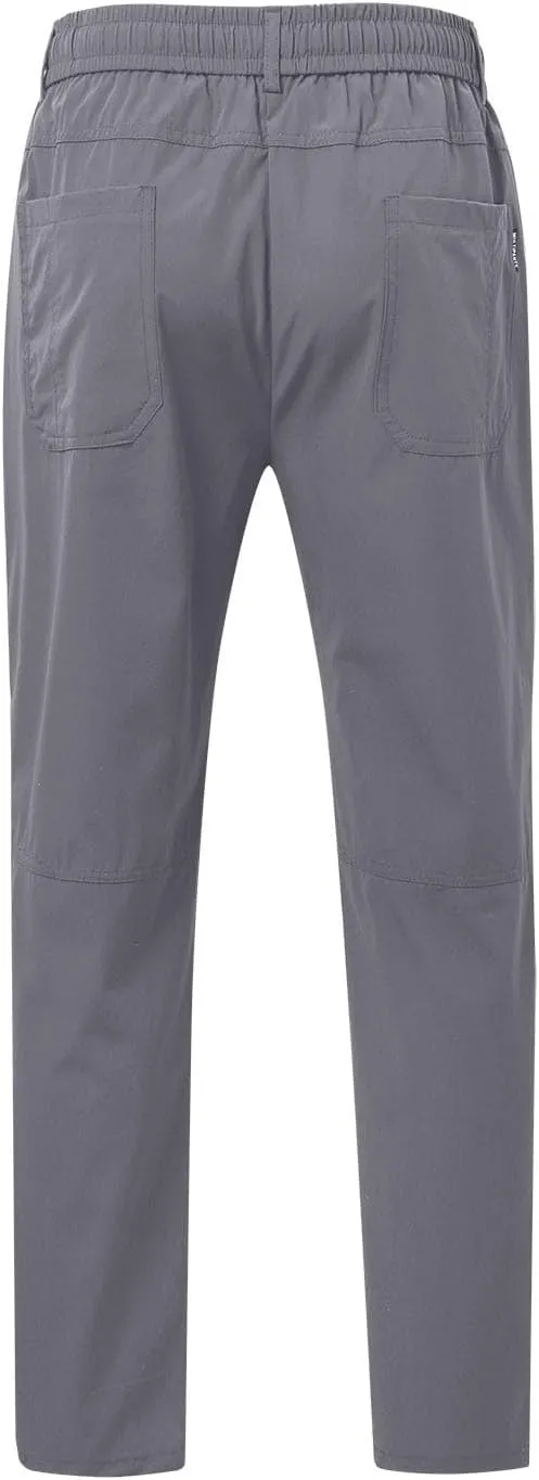 Joggers for Men Khaki Pants Mens Solid Color Straight Trend Slim Fit Workout Running Comfy Casual Elastic Waist Pants