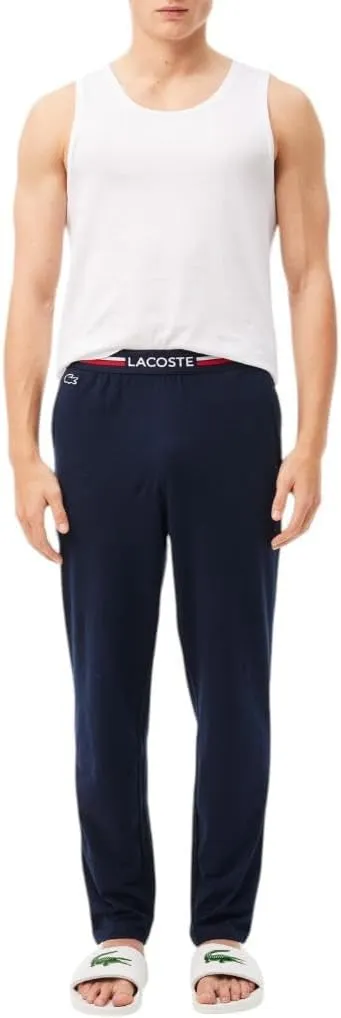Lacoste Men's 100% Cotton Regular Fit Crew Neck Tank Top, 3-Pack