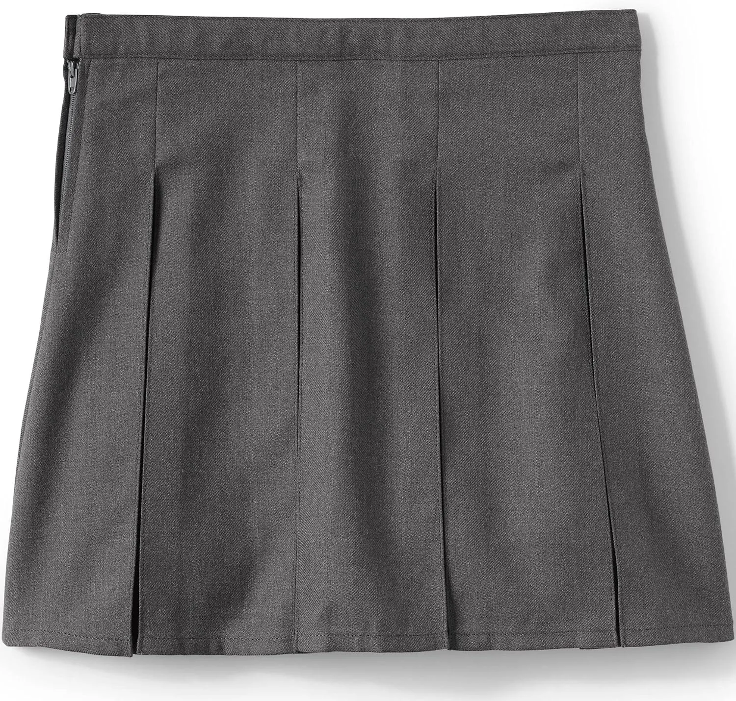 Lands' End School Uniform Girls Solid Box Pleat Skirt Top of Knee