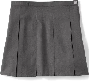 Lands' End School Uniform Girls Solid Box Pleat Skirt Top of Knee