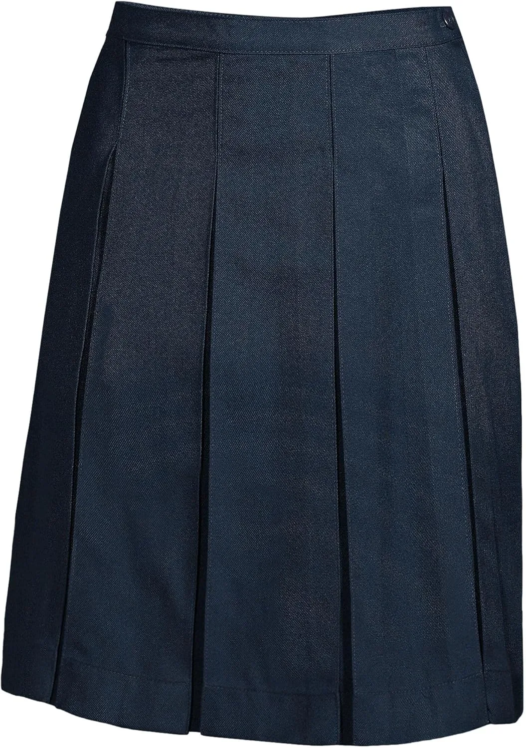Lands' End School Uniform Women's Solid Box Pleat Skirt Top of Knee