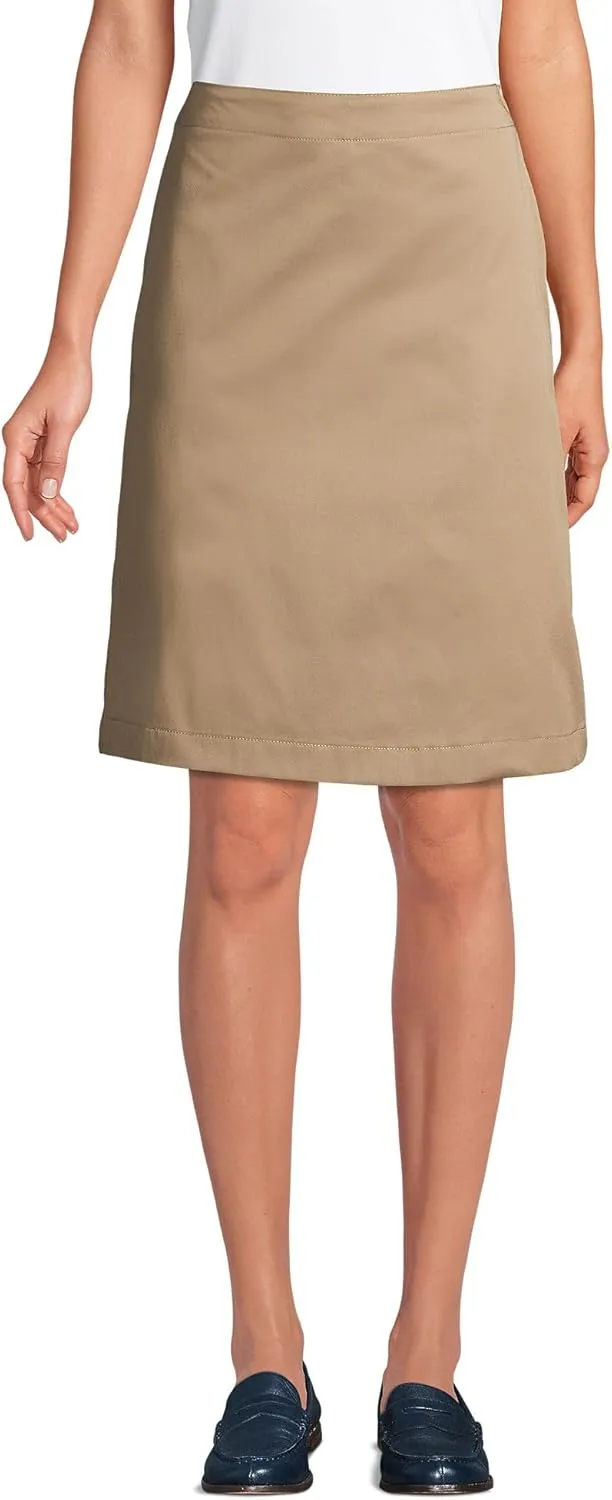 Lands' End School Uniform Young Women's Blend Chino Skort Top of Knee