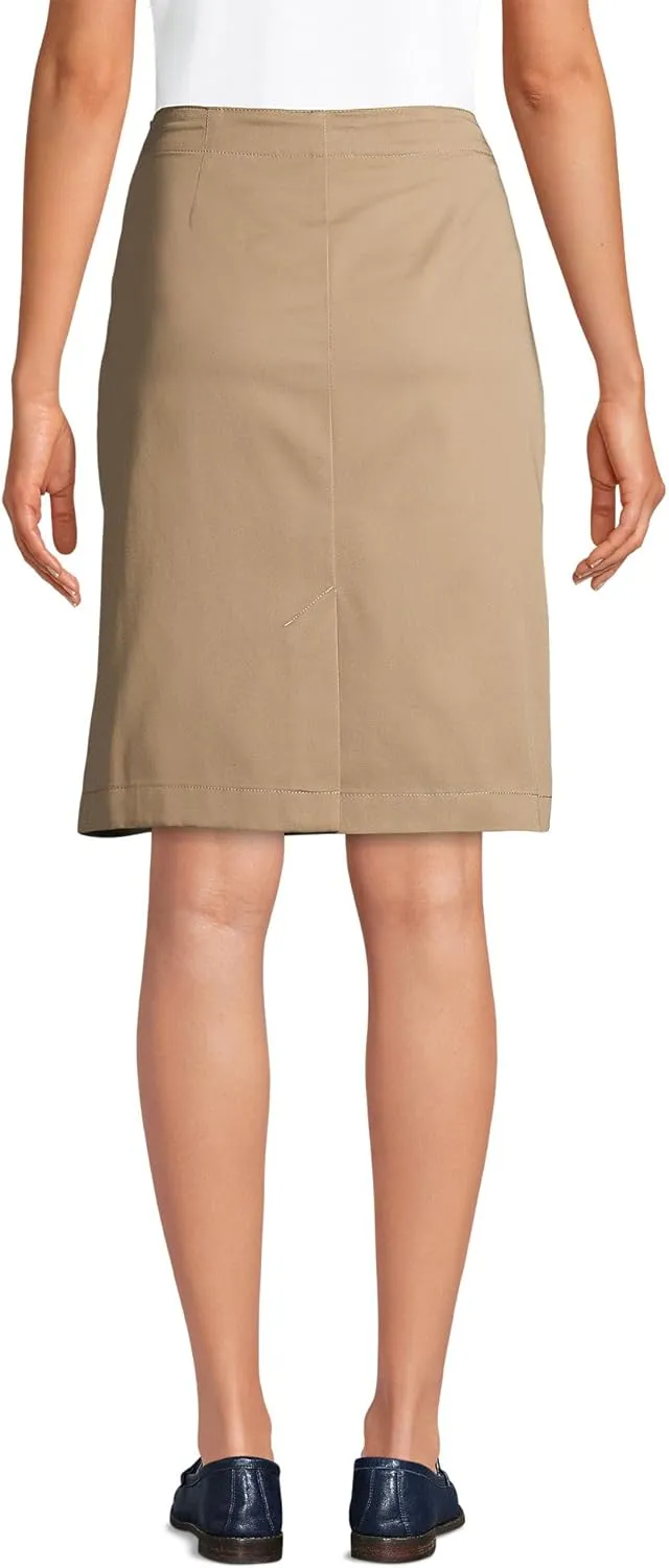 Lands' End School Uniform Young Women's Blend Chino Skort Top of Knee