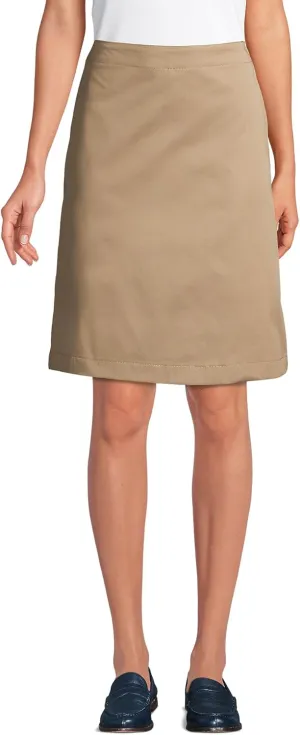 Lands' End School Uniform Young Women's Blend Chino Skort Top of Knee