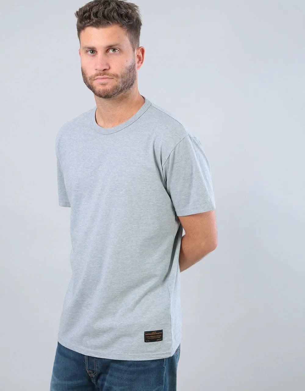 Levi's Skateboarding 2 Pack T-Shirt - Heather Grey / Black & White