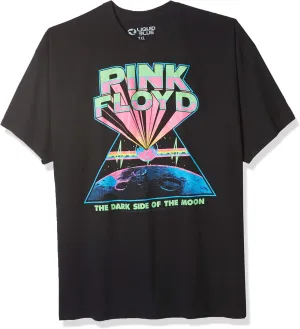 Liquid Blue Unisex-Adult Standard Pink Floyd Dark Side of The Moon Blacklight Print T-Shirt