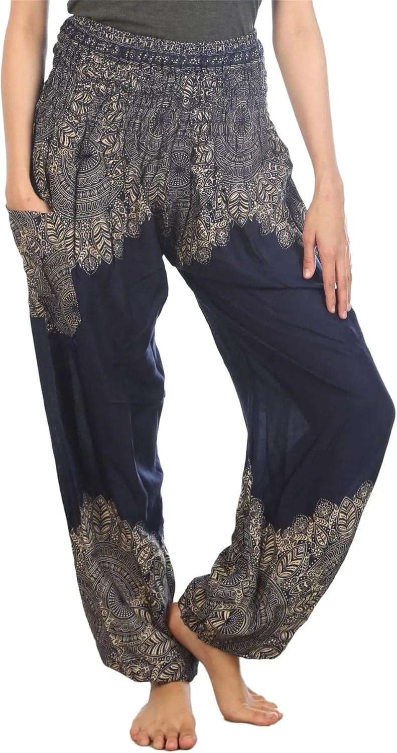 LOFBAZ Harem Boho Pants for Women Yoga S-4XL Plus Hippie Clothing PJ