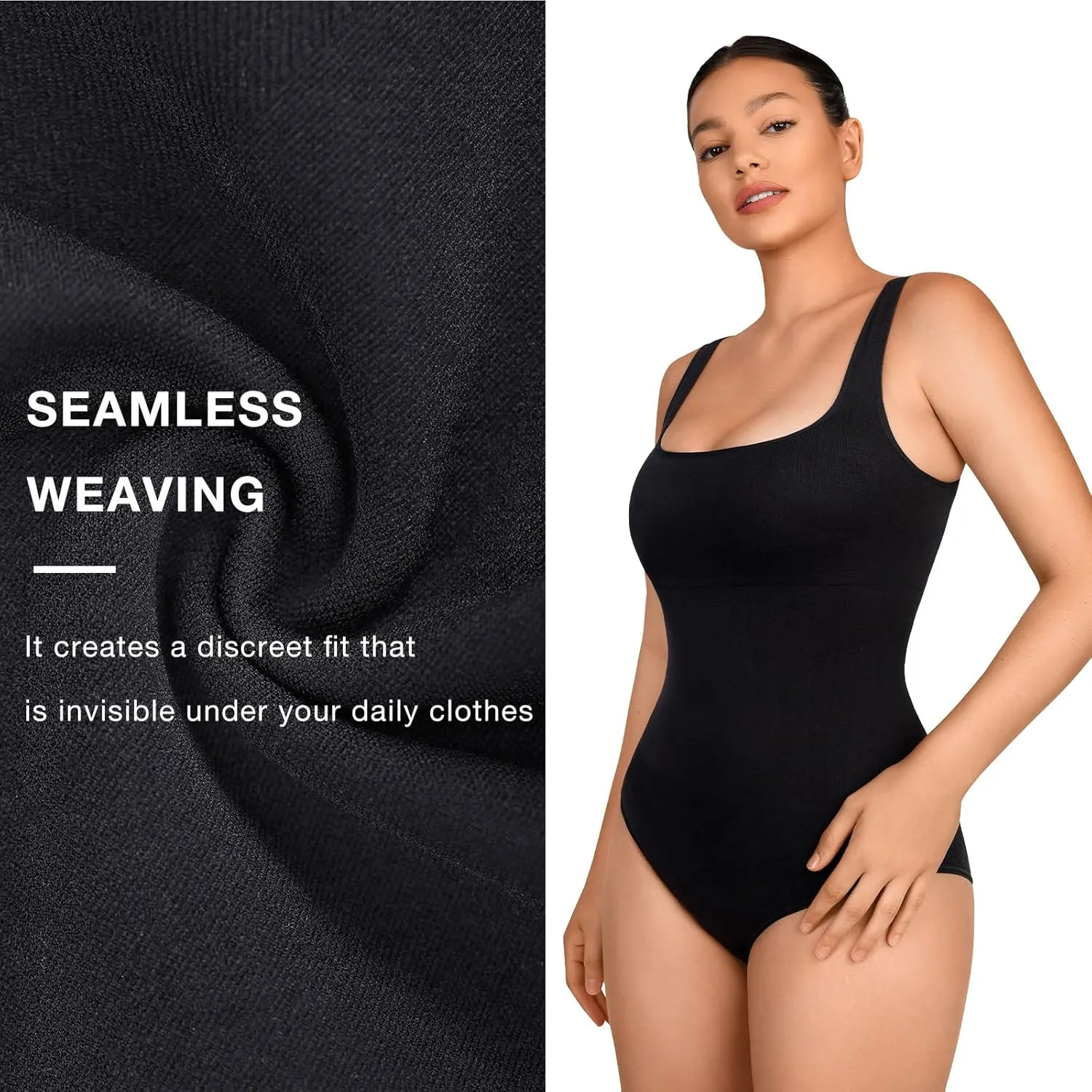 Lover-Beauty Women's Bodysuit Built in Bra Thong Sculpting Seamless Shapewear Tank Top