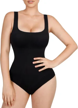 Lover-Beauty Women's Bodysuit Built in Bra Thong Sculpting Seamless Shapewear Tank Top