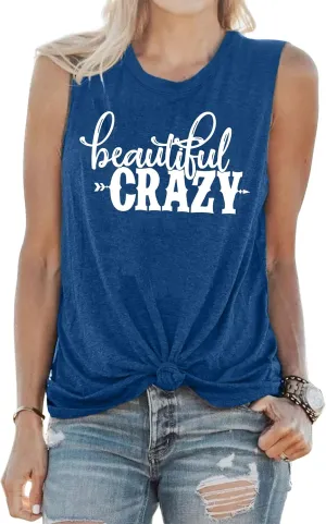 MAIHUN Beautiful Crazy Shirts Women Country Music Tshirt Funny Letter Printed Tee Casual Short Sleeve Tops