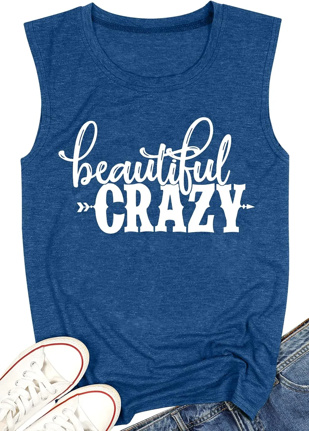 MAIHUN Beautiful Crazy Shirts Women Country Music Tshirt Funny Letter Printed Tee Casual Short Sleeve Tops