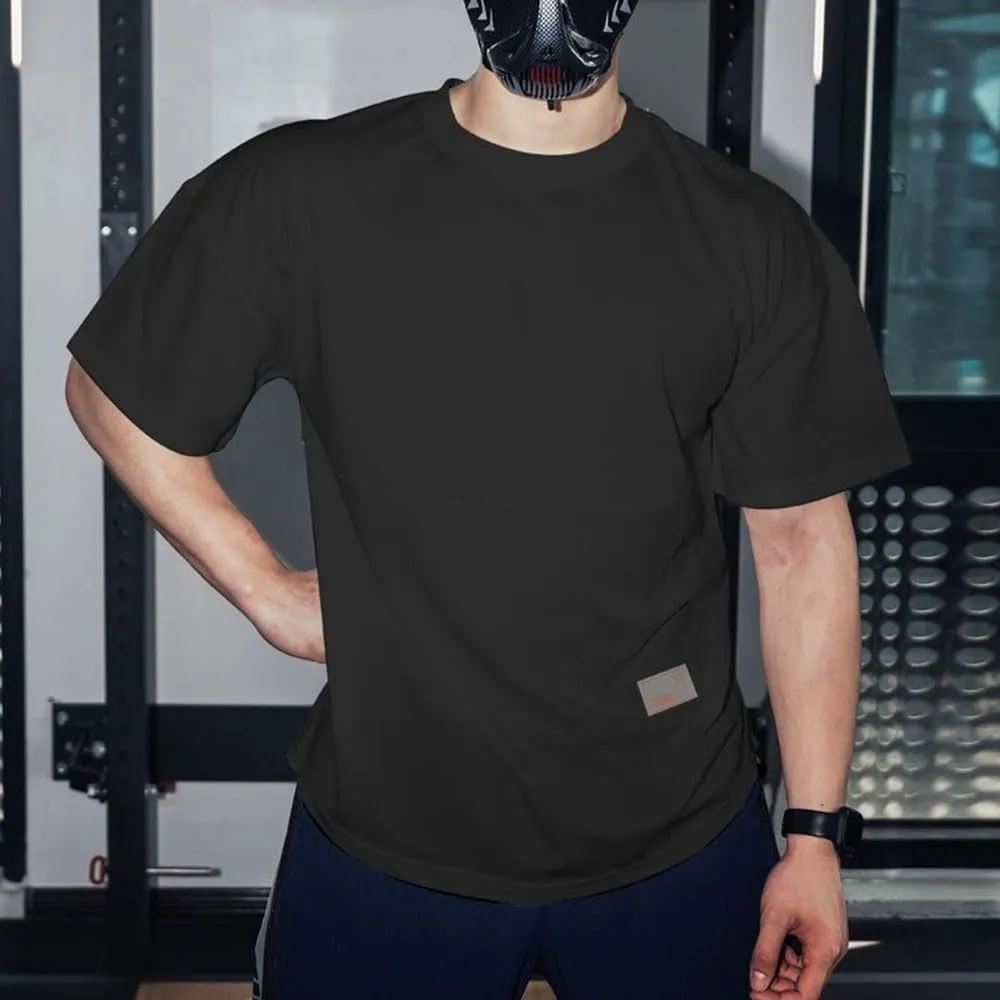maytopia Mens Gym Workout Tshirt,Quick Dry Loose Fit Muscle Shirts,Athletic Short Sleeve Running Fitness Tee
