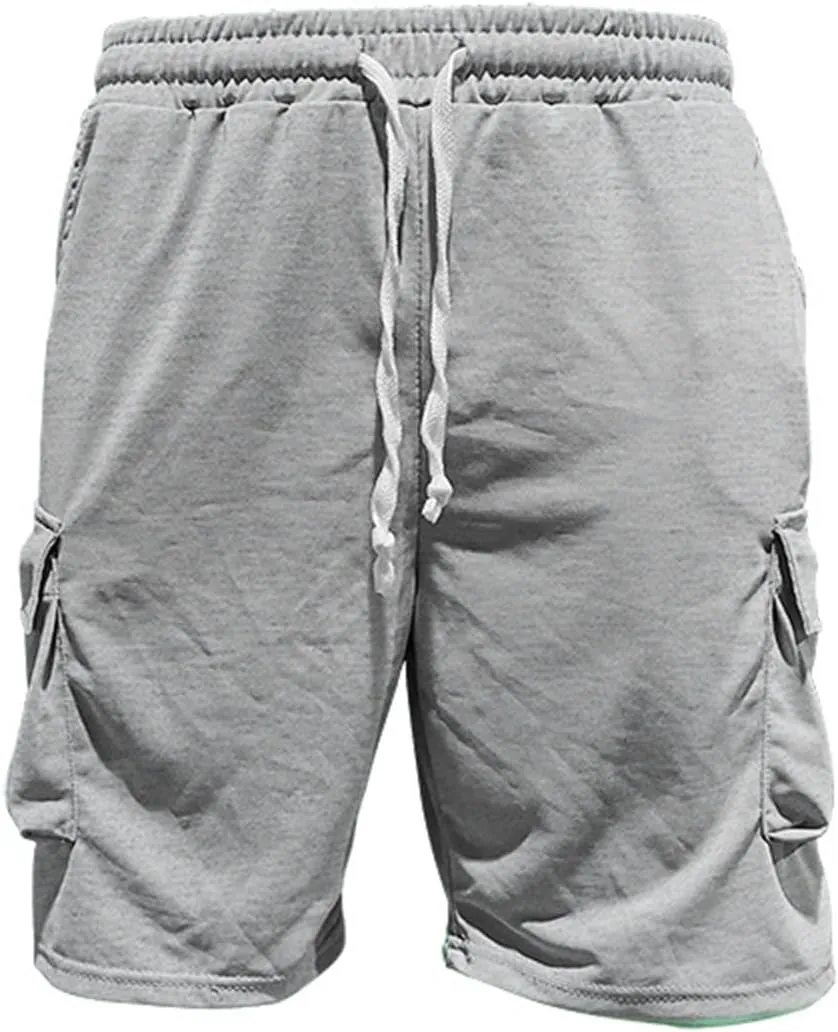 Men Outfits 2 Piece Fashion Casual Summer Drop Shoulder Oversize Tee Shirt Shorts Set Athletic Jogging Tracksuit