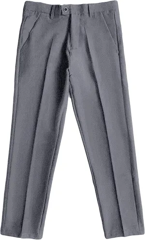 Men's Business Suit Pants Casual Pants Slim Fit Flex Flat Front Pant Stretch Tapered Chino Pants Trousers (34,Grey)