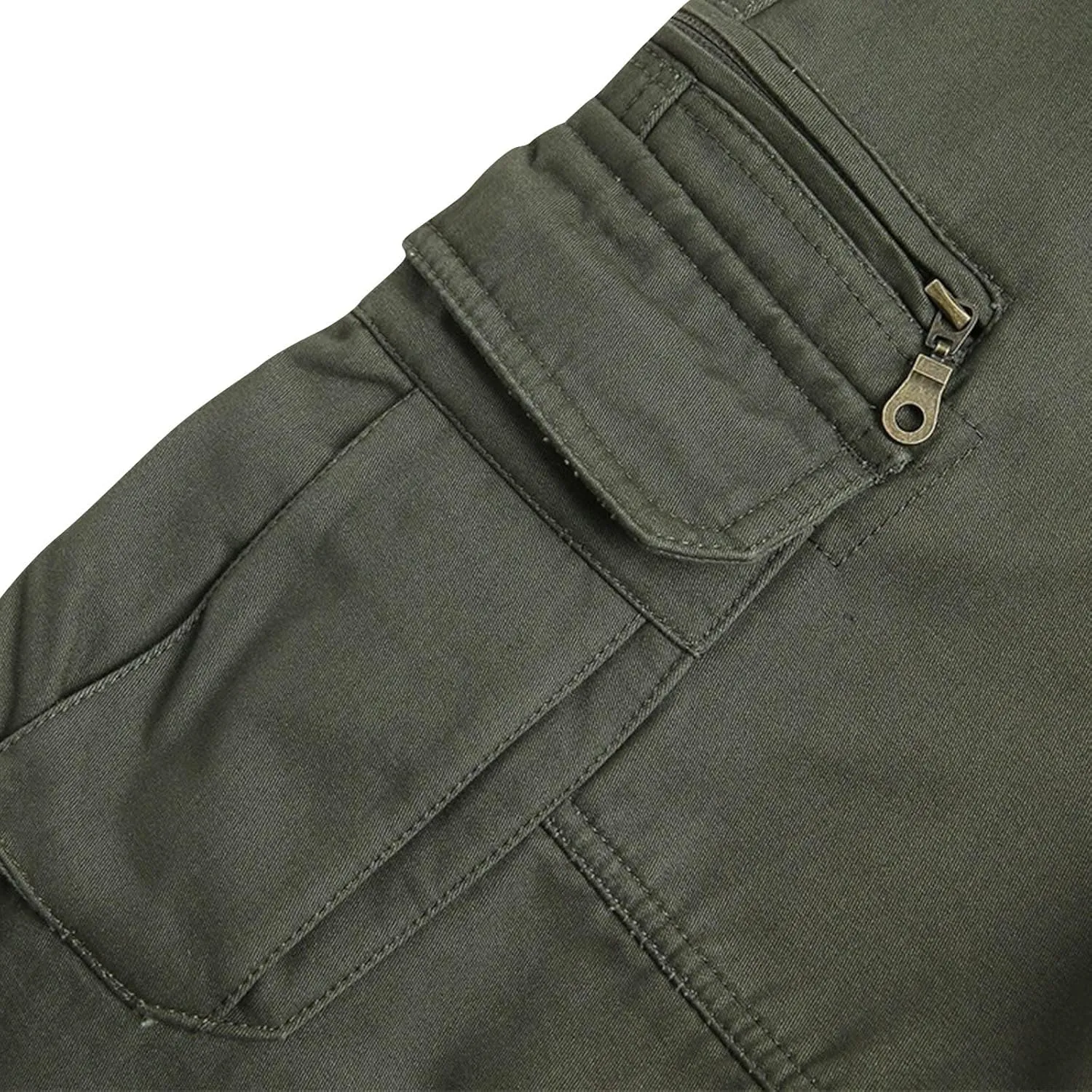 Mens Cargo Pants Straight Leg Outdoor Hiking Work Pants Stretch Multi Pockets Lightweight Classic Tactical Pants