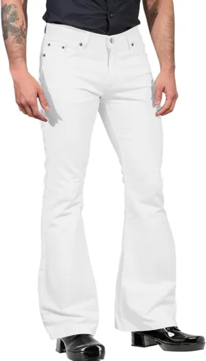 Mens Casual Pants, 70s Outfits for Men Outdoor Solid Color Fashion Summer Slim Fit Baggy Bottom Pants with Pockets