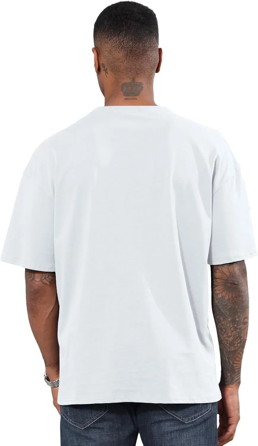Men's Fashion Oversized Tshirts Workout Short Sleeve T-Shirt Dry Fit Lightweight Crewneck Tee Tops