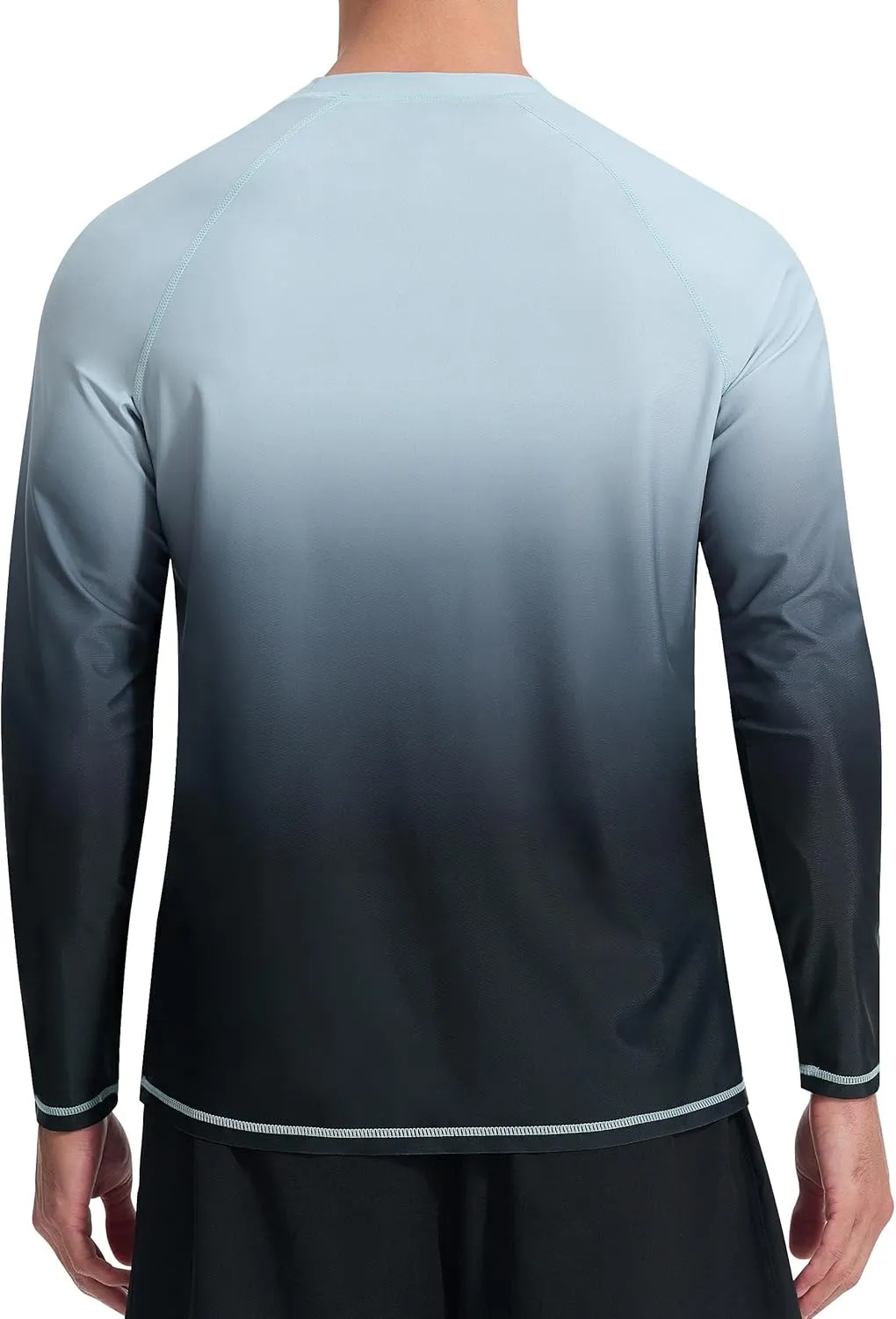 Men's Long Sleeve Rash Guard Quick Dry Swim Shirts UPF 50  UV Sun Protection Tee Surfing Tops
