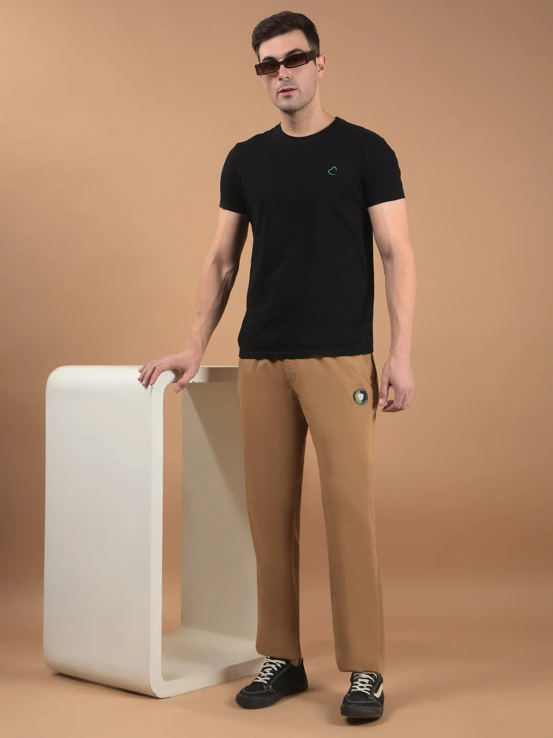Men's Solid Khaki Lower
