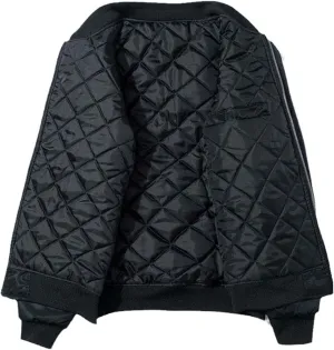 Men's Spring Autumn Winter Embroidered Jacket Sukajan Coat Youth Baseball Coat Thick Pilot Jackets Cotton Padded