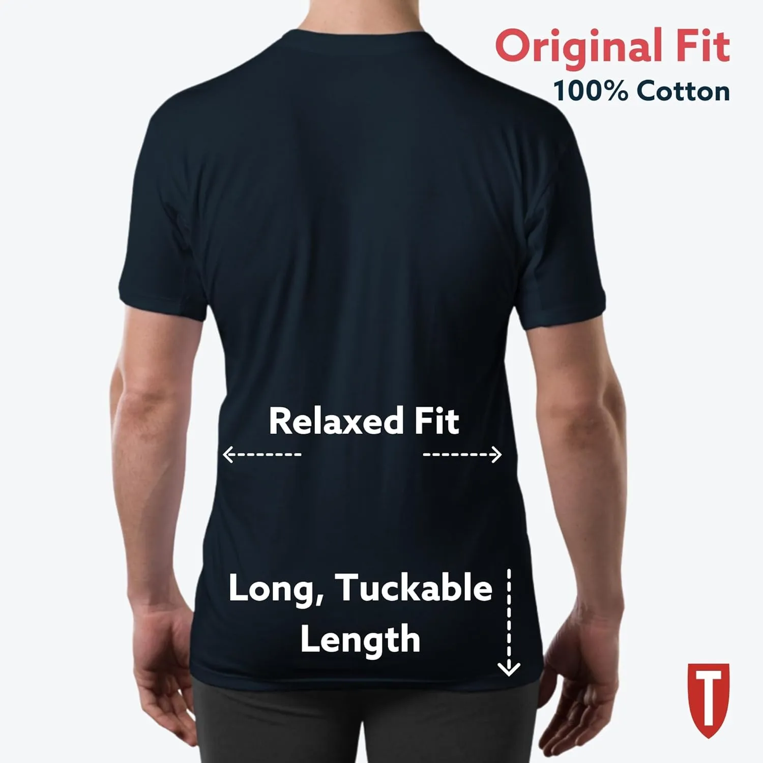 Men's Sweatproof Undershirt | Cotton Deep V Neck | Original Fit | with Sweat Pads