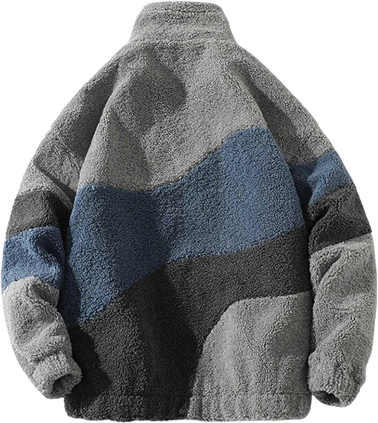 Men's Winter Jacket, Thick Thermal Cotton Warm Fleece Lined Coat, Thickened Trucker Work Cargo Jackets for Men