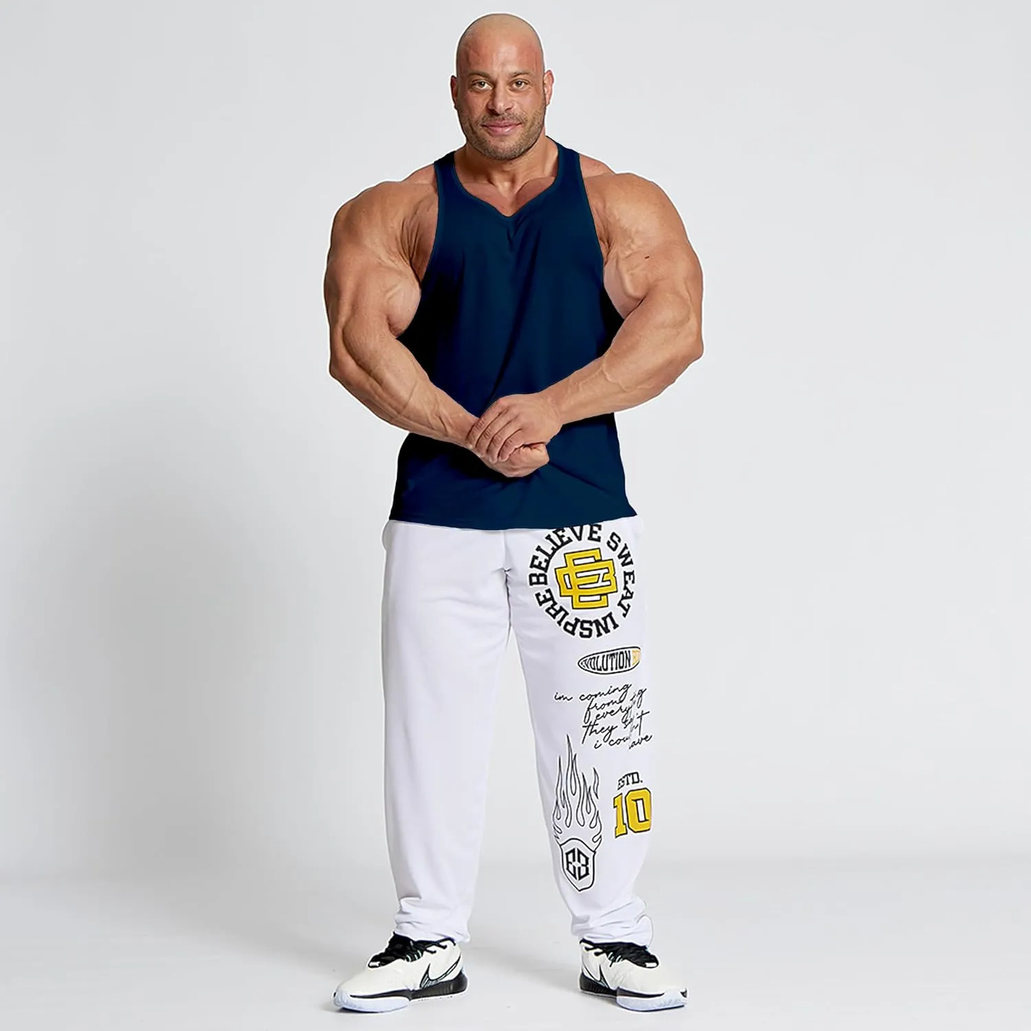 Men's Workout Trainning Tank Tops Slim Fit Muscle T Shirt Quick Dry Runnning Top Athletic Gym Tee