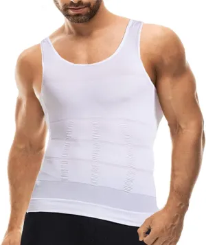 Mistirik Compression Shirts for Men - Mens Slimming Body Shaper Vest - Tight Tank Top for Men - Compression Shirt Tank Top