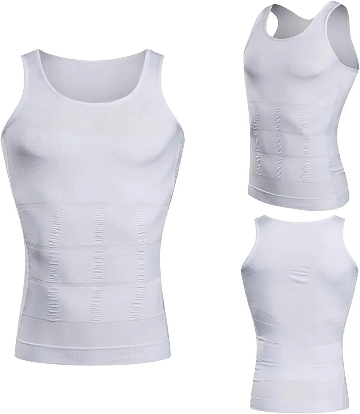 Mistirik Compression Shirts for Men - Mens Slimming Body Shaper Vest - Tight Tank Top for Men - Compression Shirt Tank Top