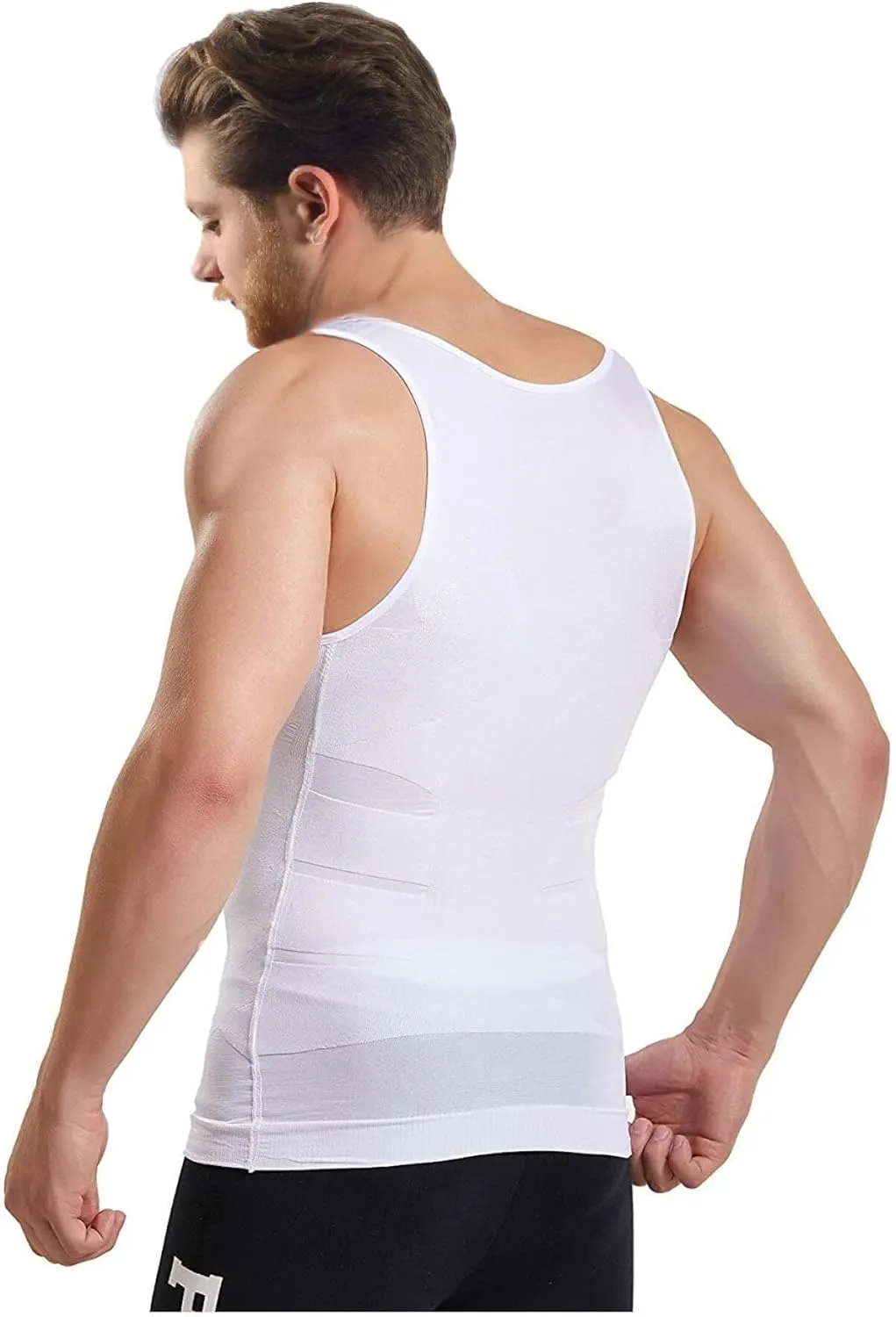 Mistirik Compression Shirts for Men - Mens Slimming Body Shaper Vest - Tight Tank Top for Men - Compression Shirt Tank Top