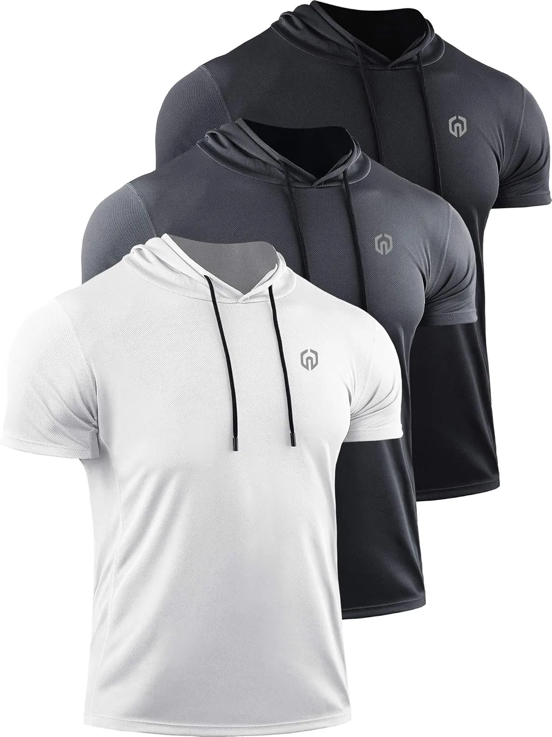 NELEUS Dry Fit Workout Athletic Muscle Tank Top Running Shirts with Hoods