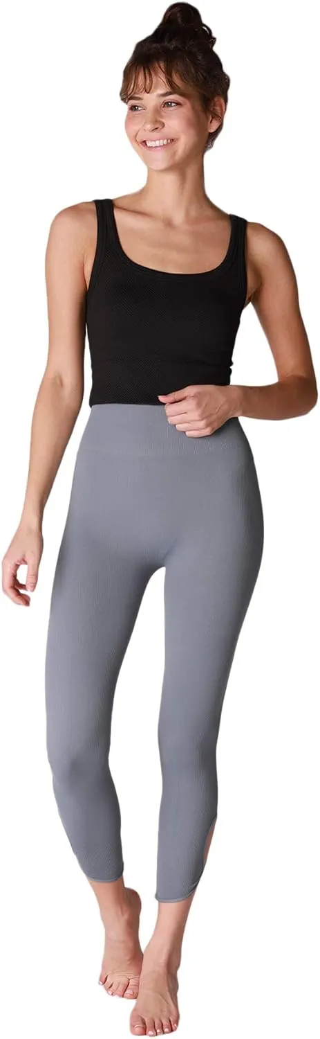 NIKIBIKI Women Seamless Chevron Ribbed Crop Top, Made in U.S.A, One Size