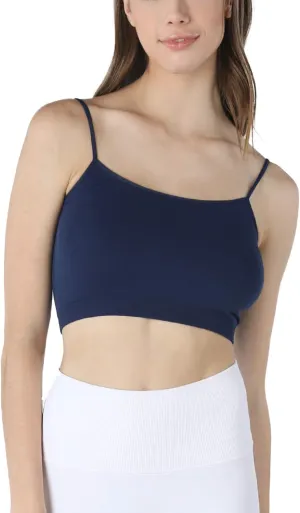 NIKIBIKI Women Seamless Classic Crop Top Bralette, Made in U.S.A, One Size