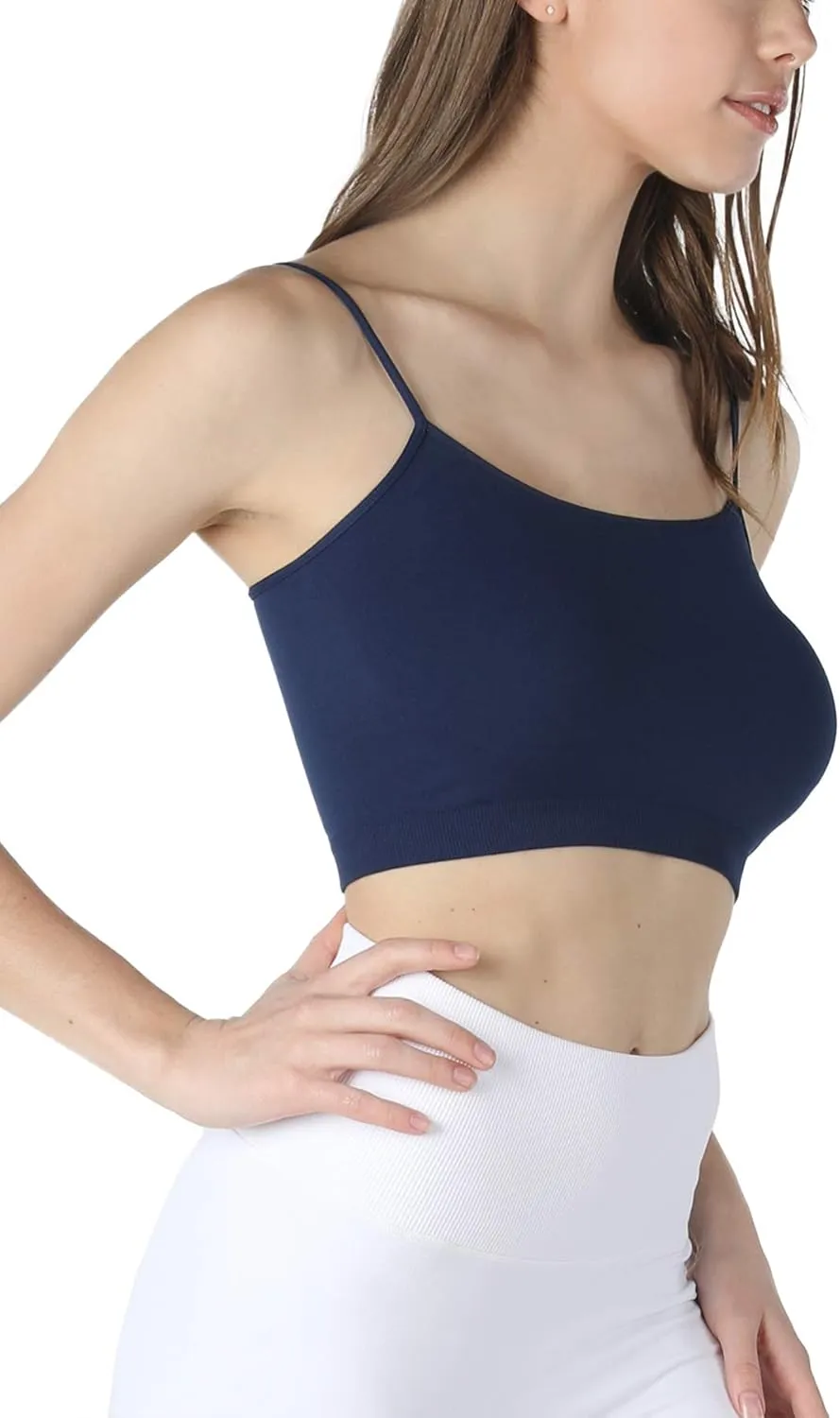 NIKIBIKI Women Seamless Classic Crop Top Bralette, Made in U.S.A, One Size