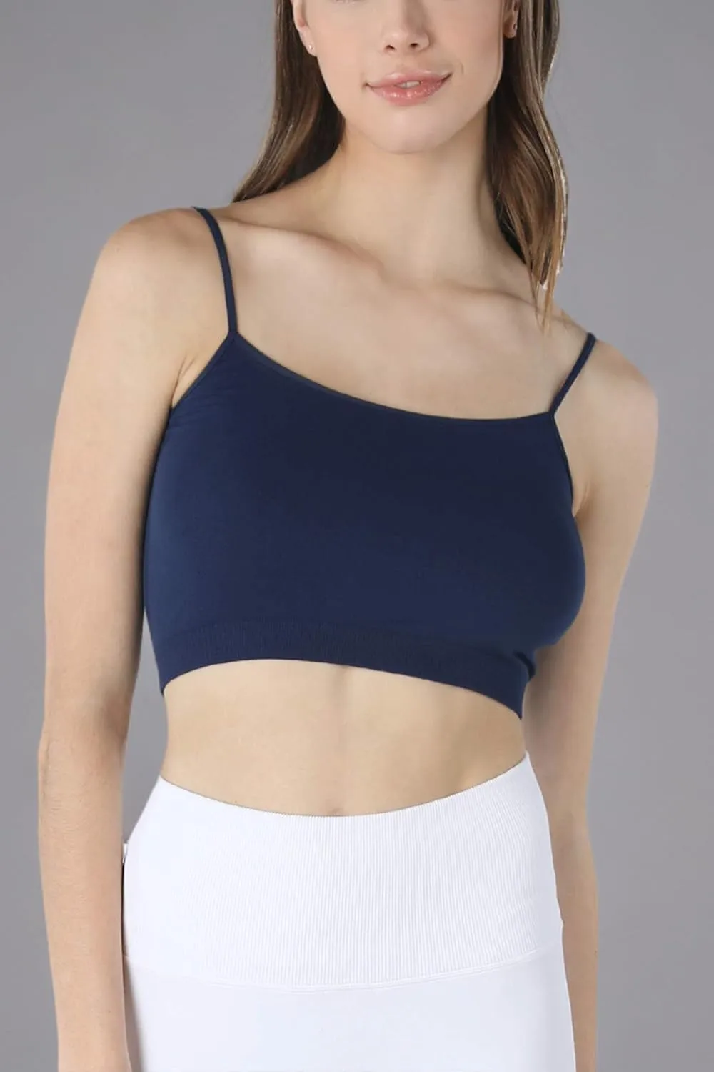 NIKIBIKI Women Seamless Classic Crop Top Bralette, Made in U.S.A, One Size
